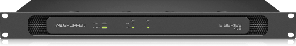 Lab Gruppe E 4:2-400 Watt Amplifier with 2 Flexible Output Channels for Installation Applications