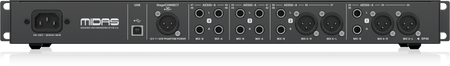 Midas HUB4 Monitor System Hub with 4 PoE Ports for Personal Mixers