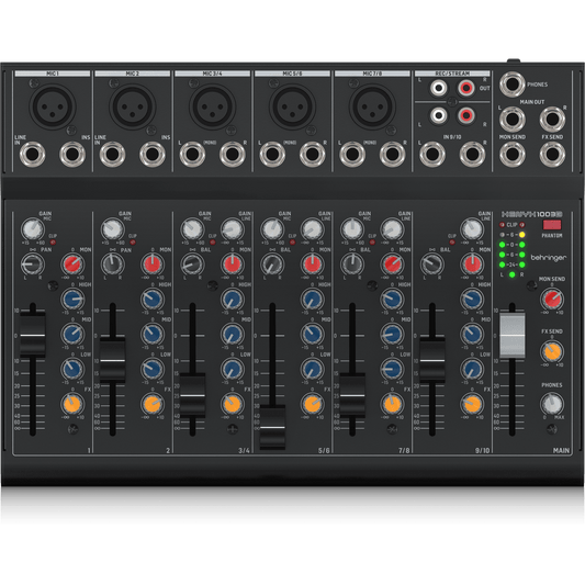 Behringer 1003B Analog Mixer 10-Input with 5 Mic Preamps and Optional Battery Operation