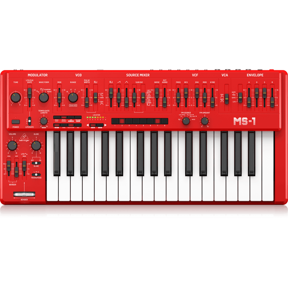 Behringer MS-1 Red Analog Synthesizer