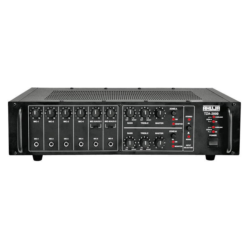 Ahuja TZA2000DP PA Amplifier Two Zone 100W+100W