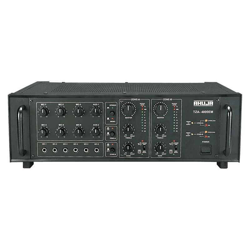 Ahuja TZA-4000EM 400 WATTS 2 ZONE PA MIXER AMPLIFIER