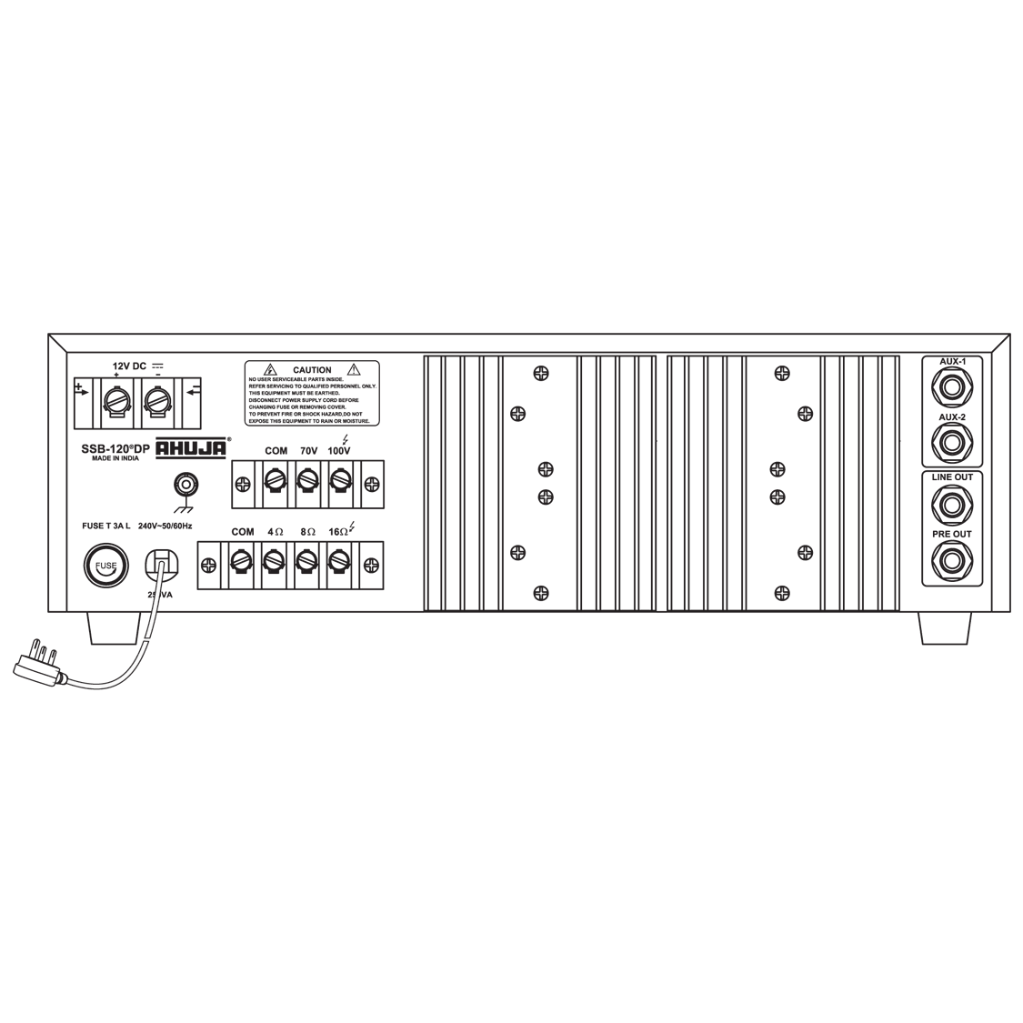 Ahuja SSB-120 PA Mixer Amplifier