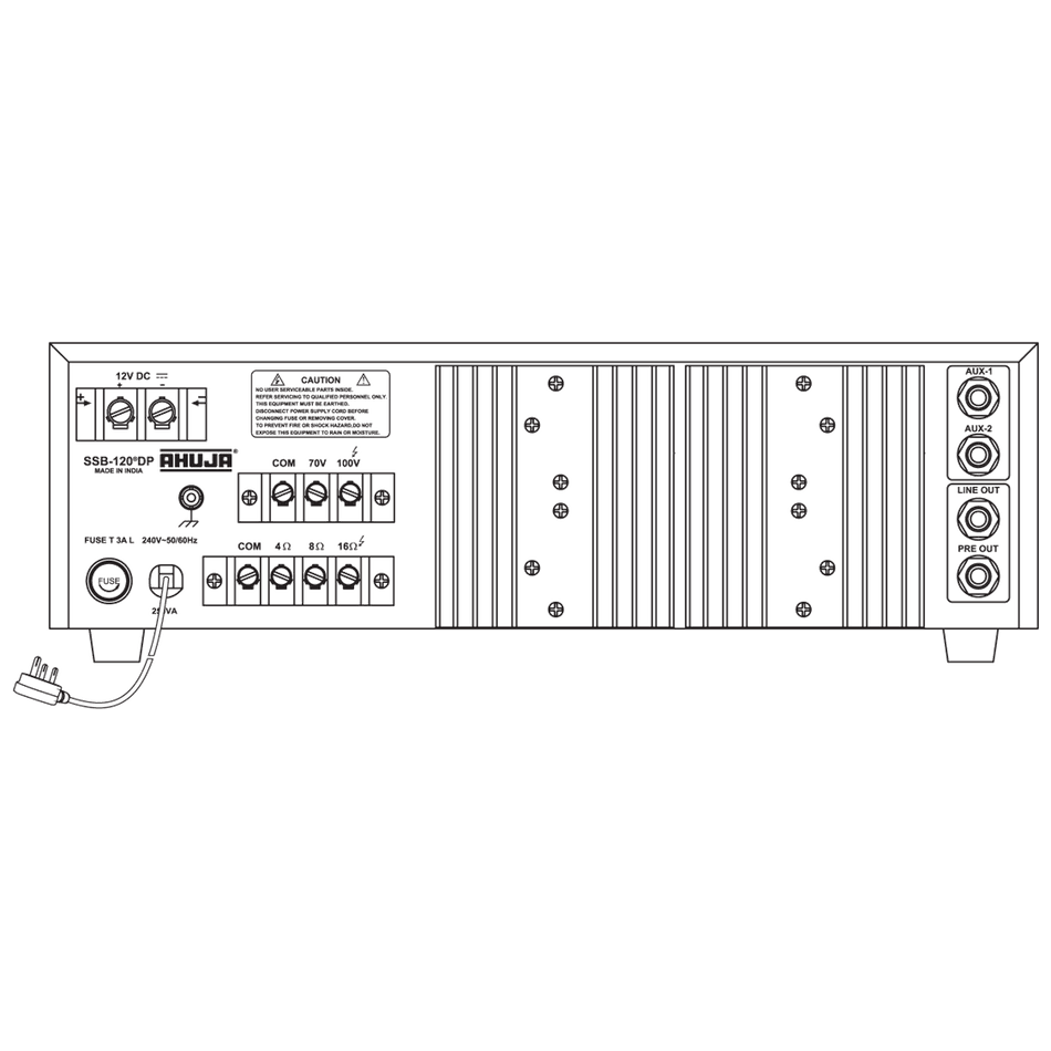 Ahuja SSB-120 PA Mixer Amplifier