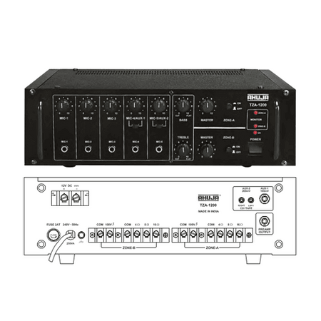 Ahuja TZA1200 Two Zone PA Mixer Amplifier