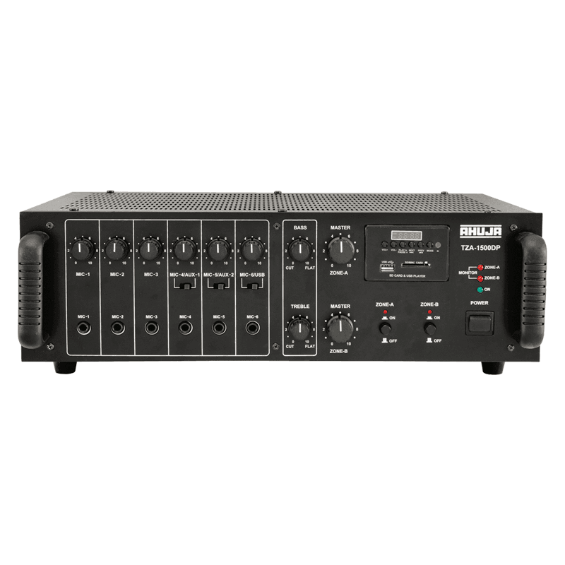 Ahuja TZA1500DP 2-Zone PA Mixer Amplifier