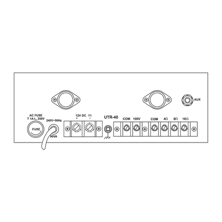 Ahuja UTR 40 Medium Wattage PA Mixer Amplifier