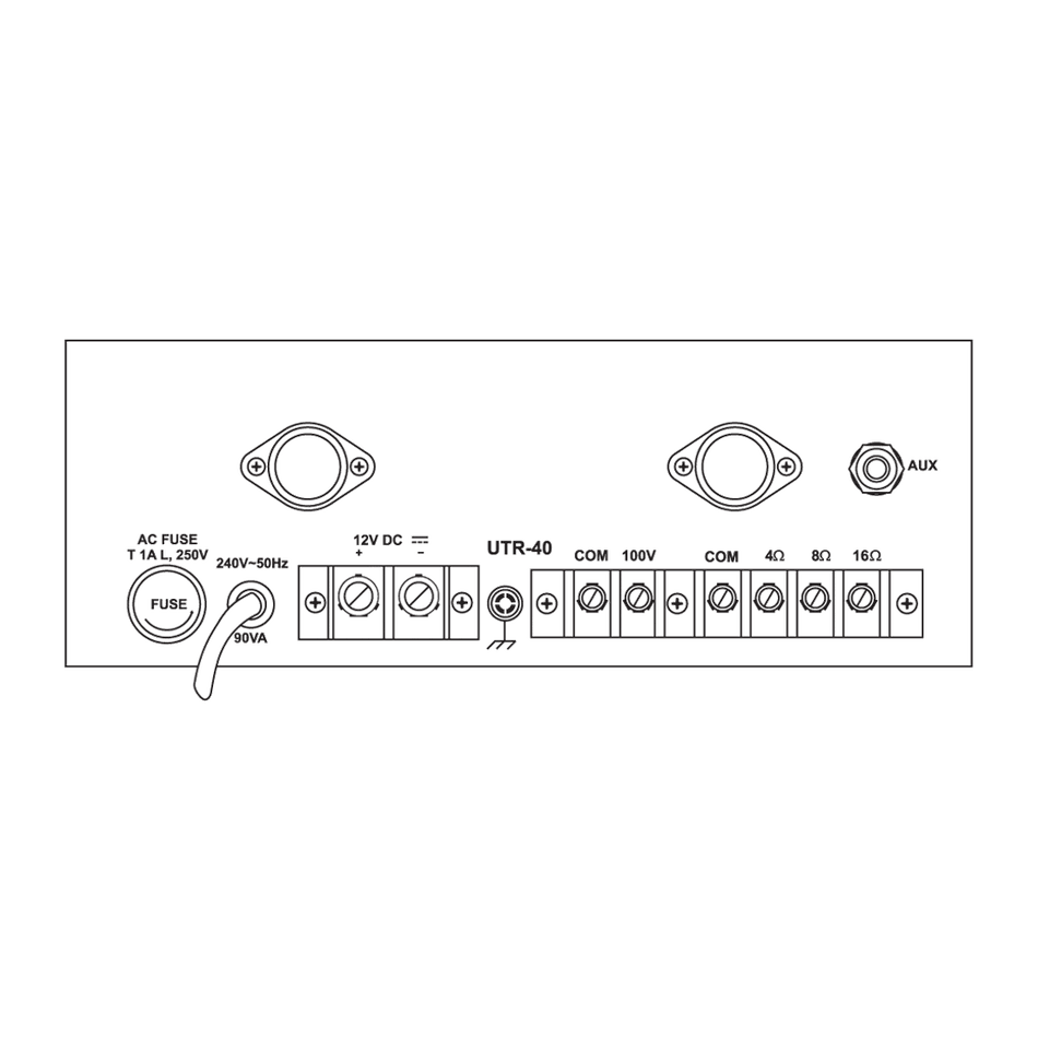 Ahuja UTR 40 Medium Wattage PA Mixer Amplifier