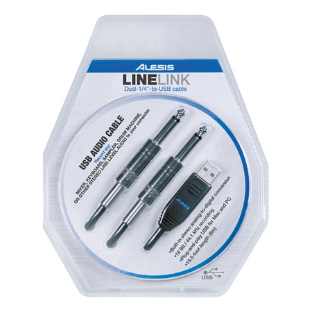 Alesis LINELINK 6" DUAL 1/4" TO USB CABLE