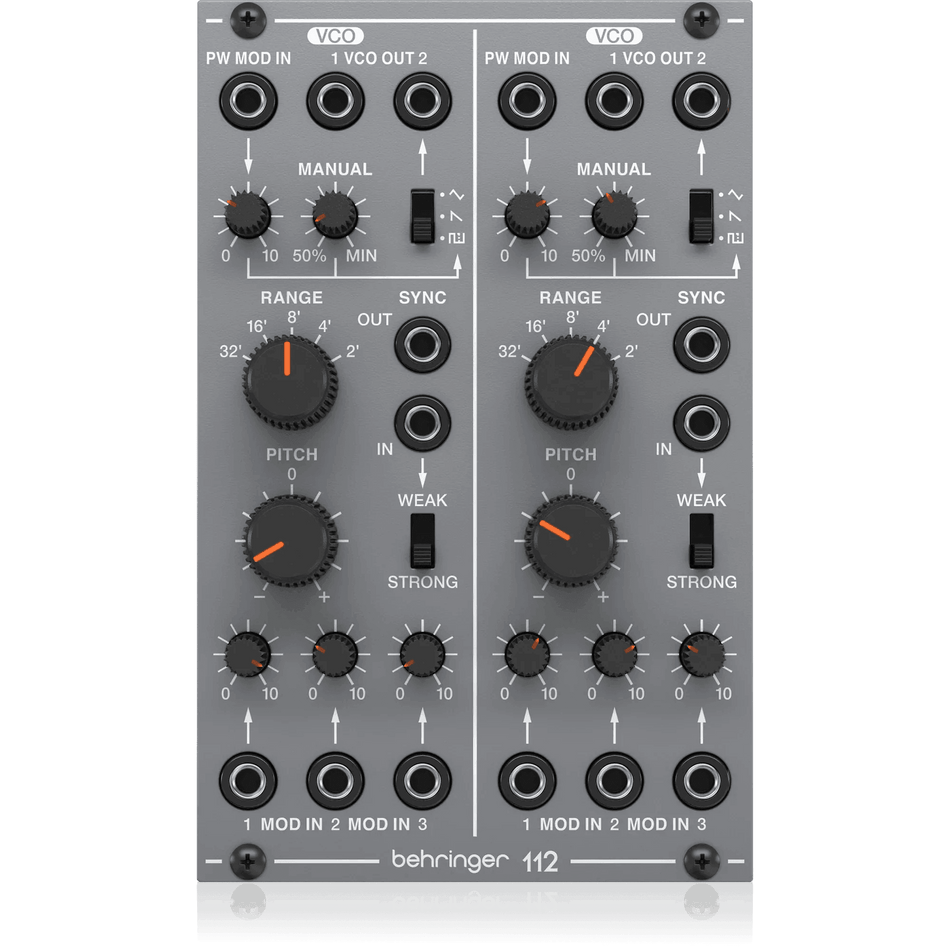 Behringer 112DUALVCO Analog Dual VCO Module w/ Controls & Switches