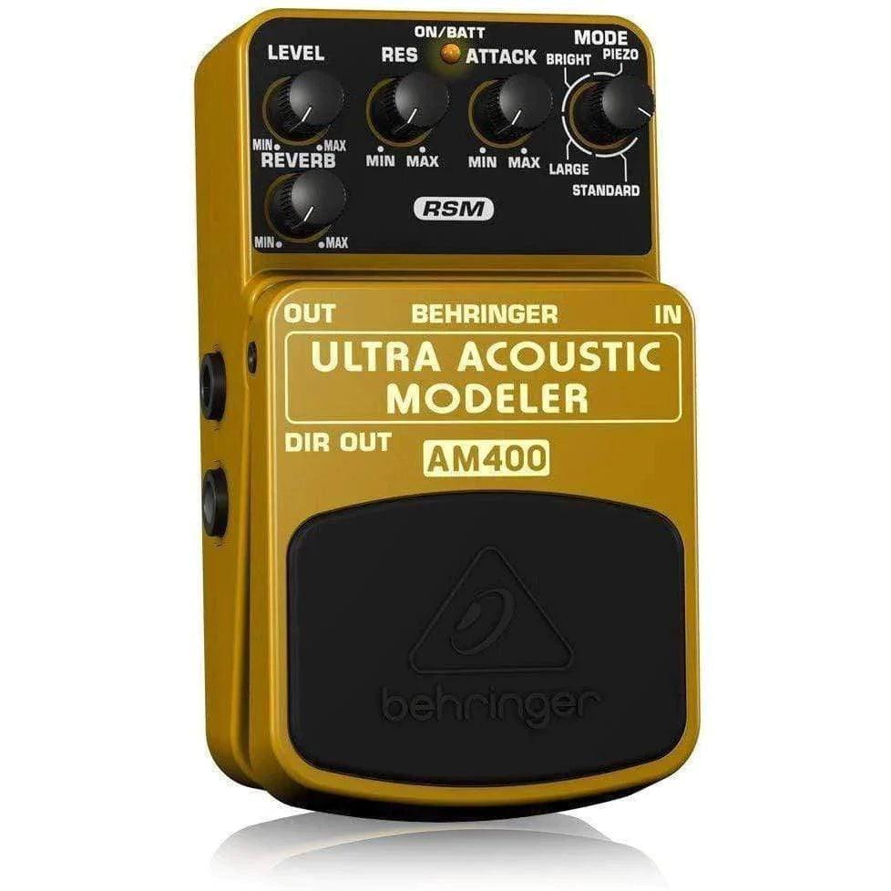 Behringer AM400 Guitar Effects Pedal Electric to Acoustic Guitar Modeling