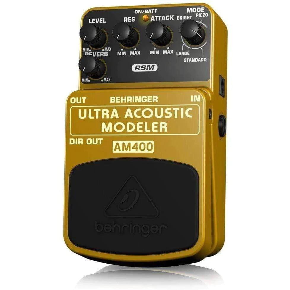 Behringer AM400 Guitar Effects Pedal Electric to Acoustic Guitar Modeling