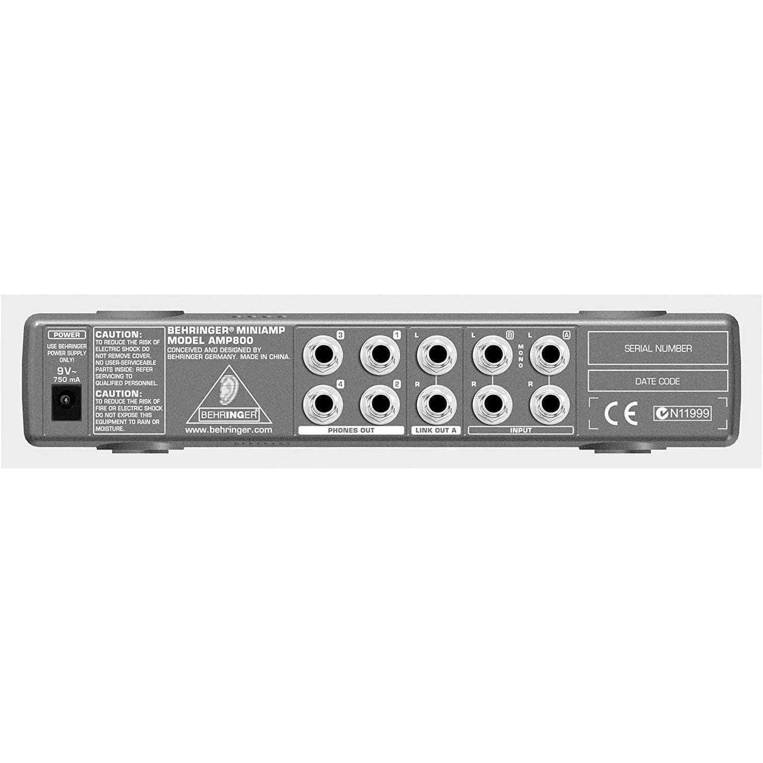 Behringer AMP800 4 Channel Headphone Amplifier