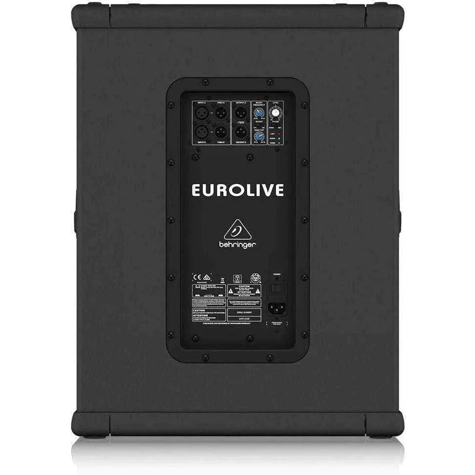 Behringer B1500XP Active 3000-Watt PA Subwoofer with 15" Turbosound Speaker and Built-In Stereo Crossover