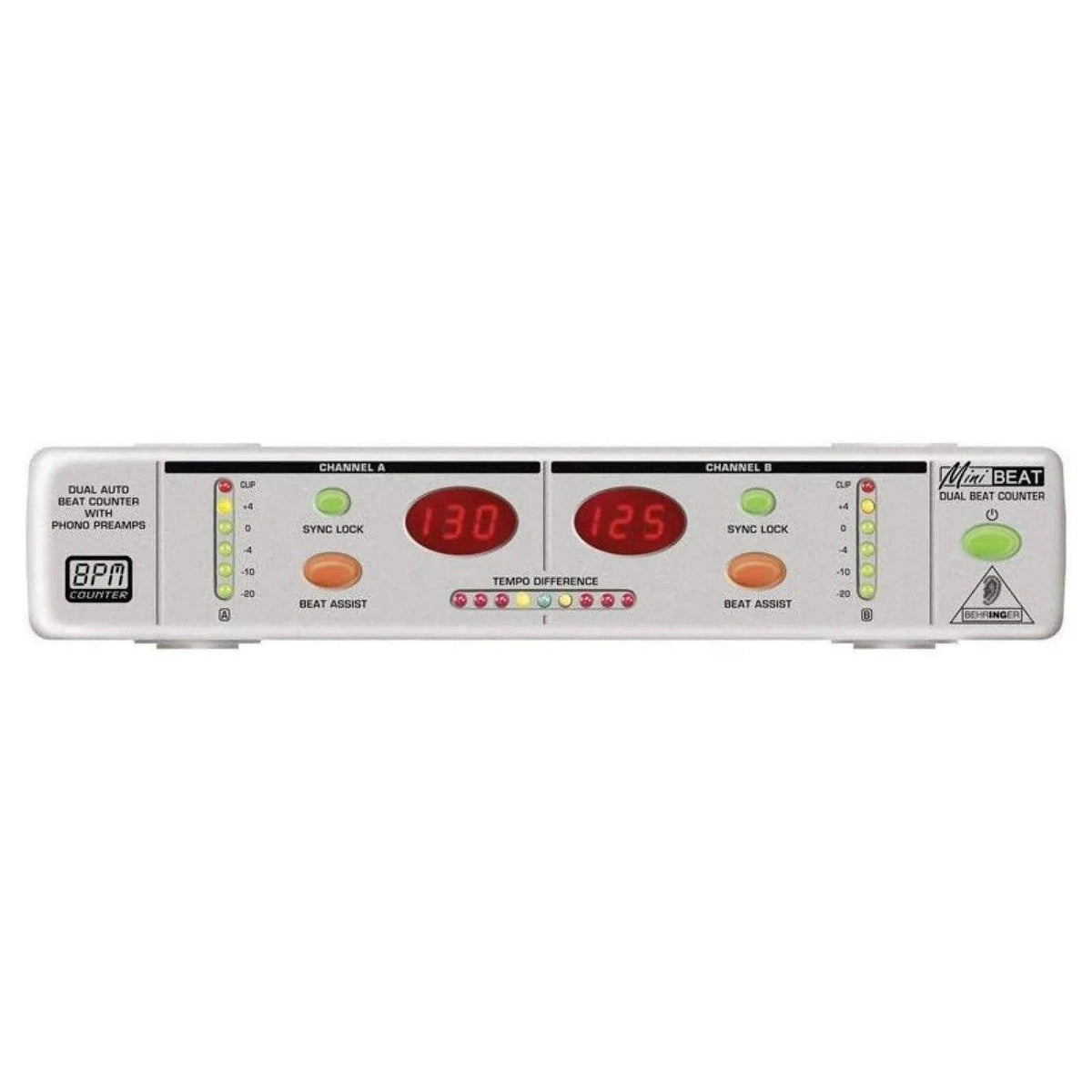 Behringer BEAT800 MiniBEAT Dual Beat Counter with Phono Preamps