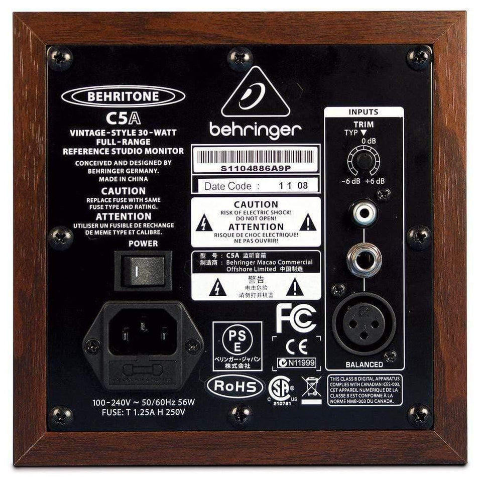Behringer BEHRITONE C5A Studio Monitor (1Pc)