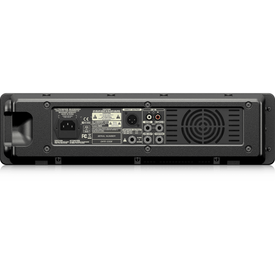 Behringer BXD3000H Ultra-Lightweight 300W 2-Channel Bass Amplifier Head