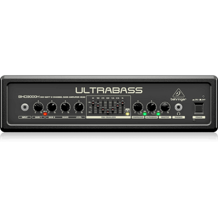 Behringer BXD3000H Ultra-Lightweight 300W 2-Channel Bass Amplifier Head