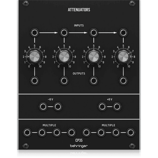 Behringer CP35 ATTENUATORS Legendary Analog Attenuator and Multiples Module for Eurorack