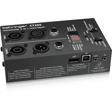 Behringer CT200 8-in-1 Cable Tester