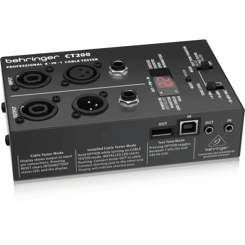 Behringer CT200 8-in-1 Cable Tester