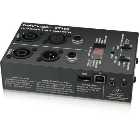 Behringer CT200 8-in-1 Cable Tester