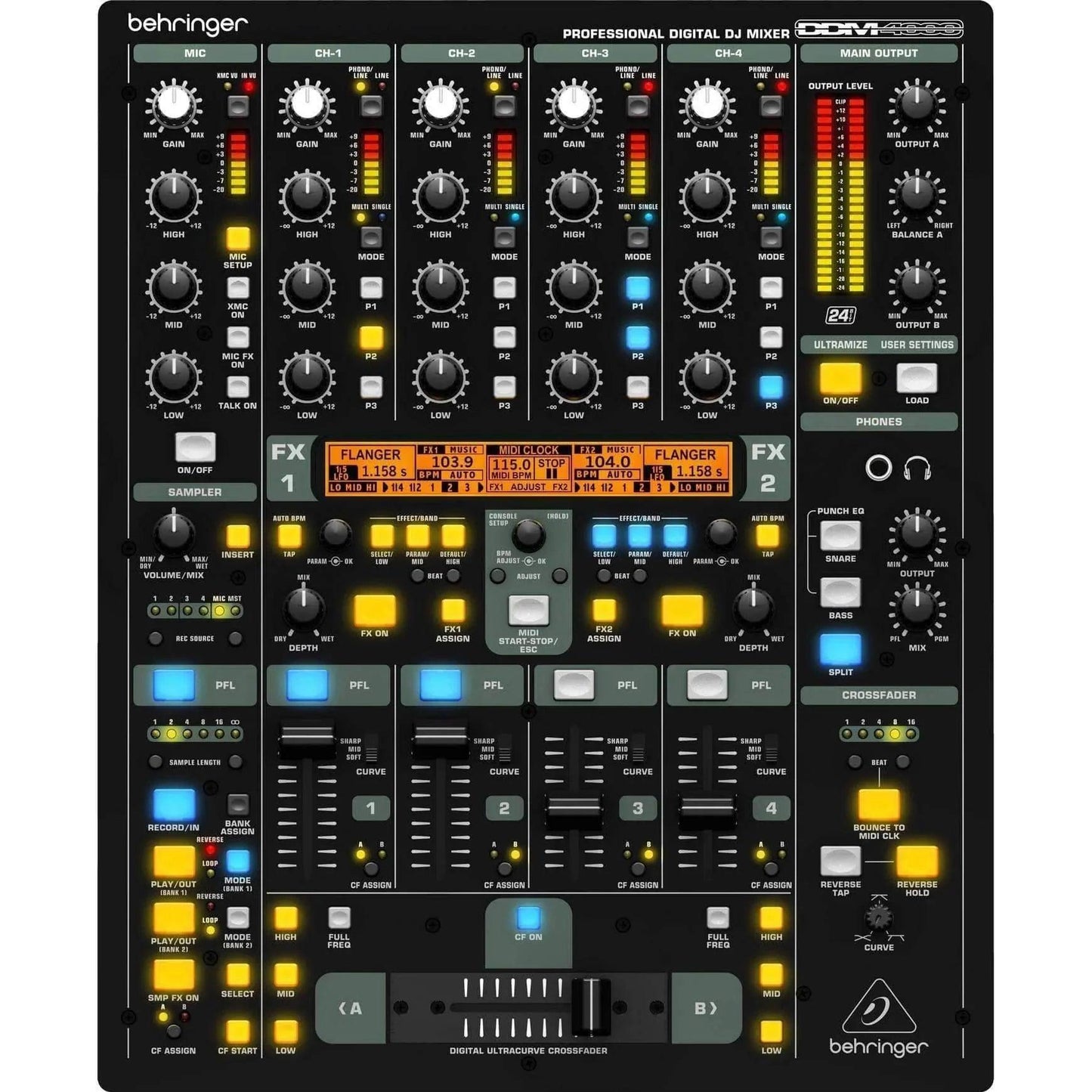 Behringer DDM4000 Pro DJ Mixer