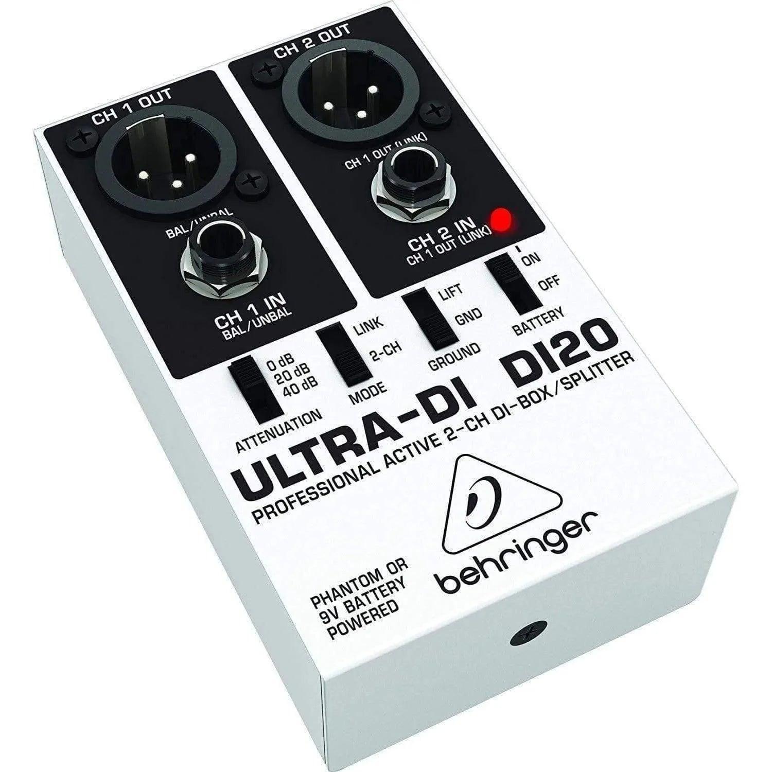 Behringer DI20 Direct Injection Box Active 2 CH