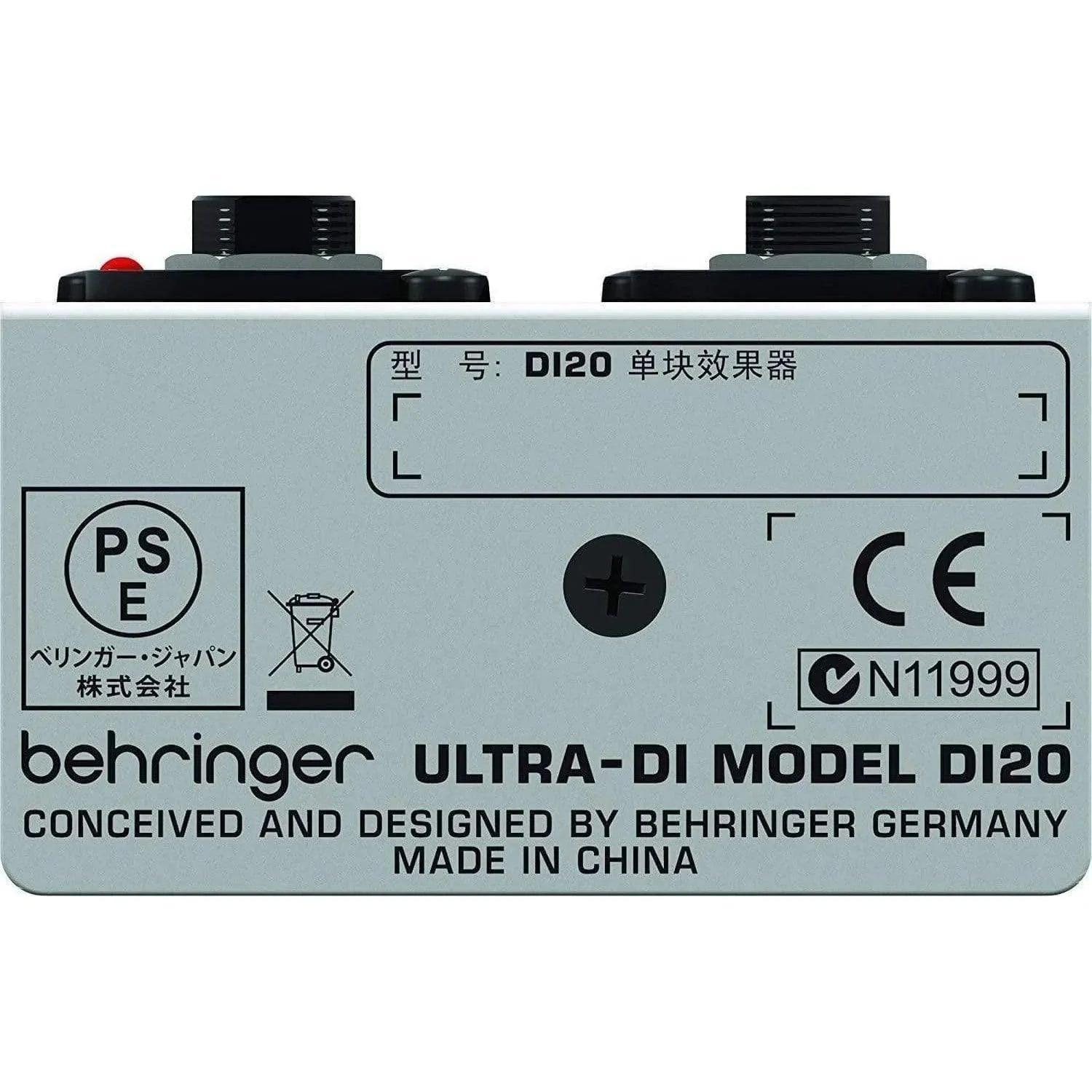 Behringer DI20 Direct Injection Box Active 2 CH