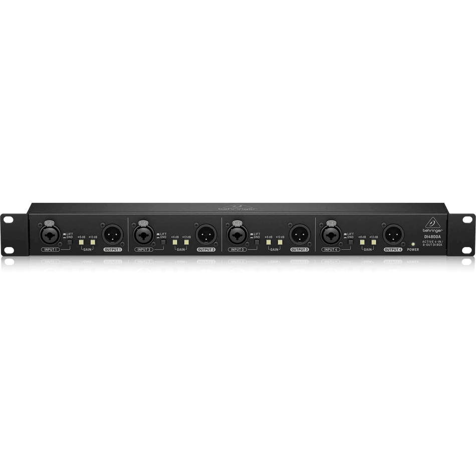 Behringer DI4800A Professional 4-Channel Active DI Box, Booster and Line Isolator