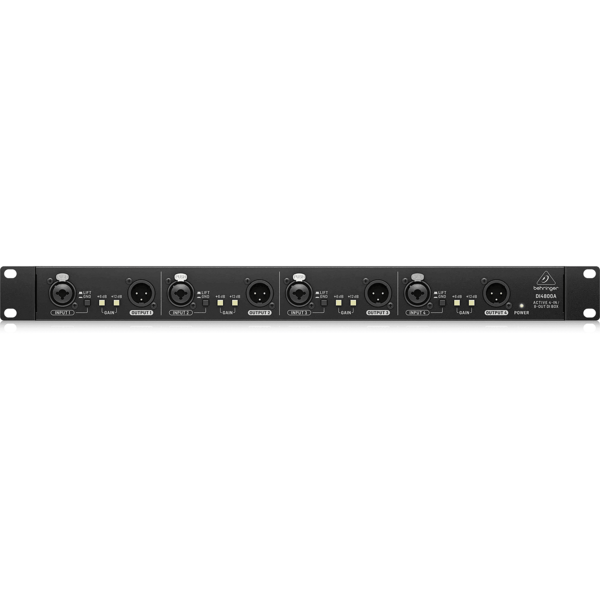 Behringer DI4800A Professional 4-Channel Active DI Box, Booster and Line Isolator