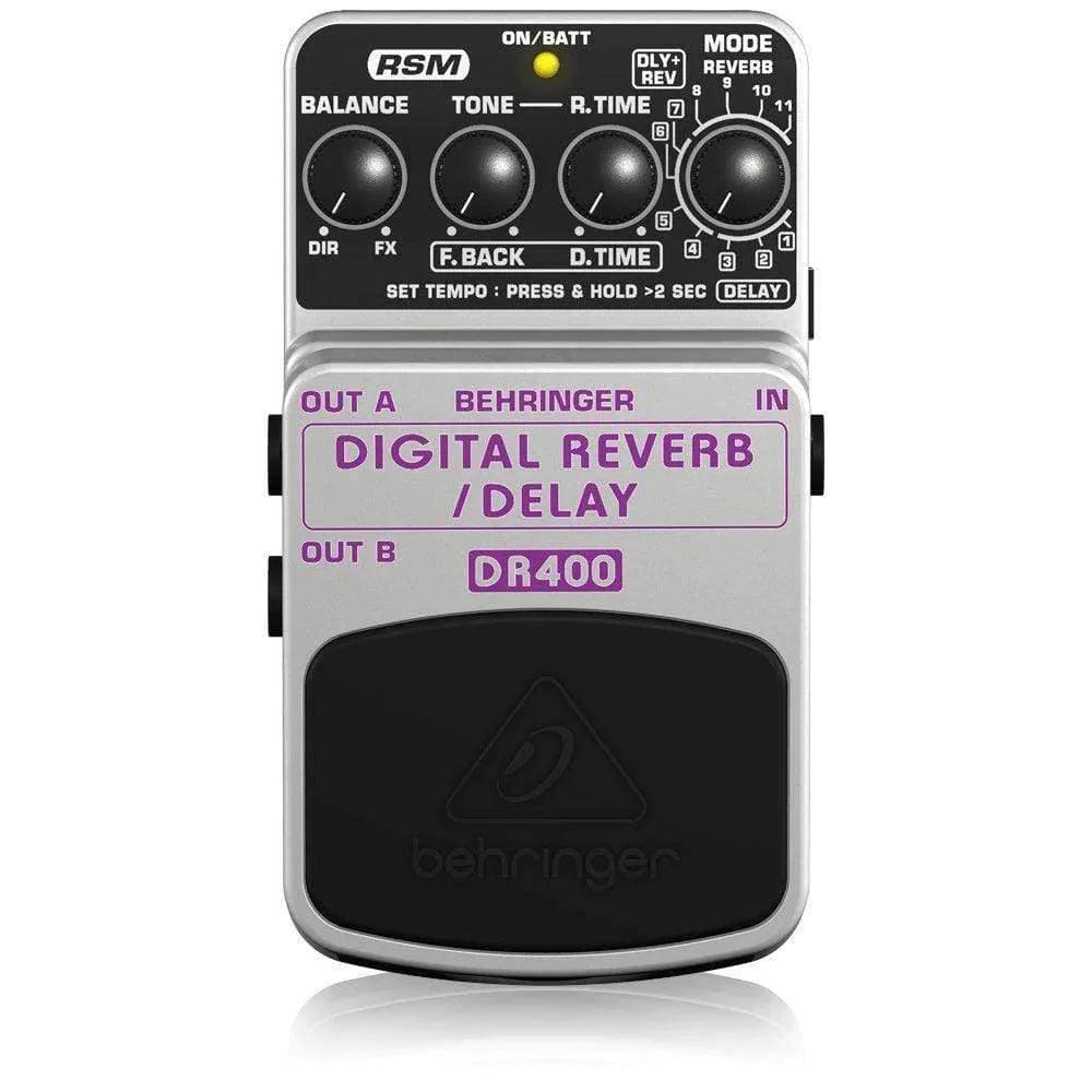 Behringer DR400 Guitar Effects Pedal Digital Stereo Reverb