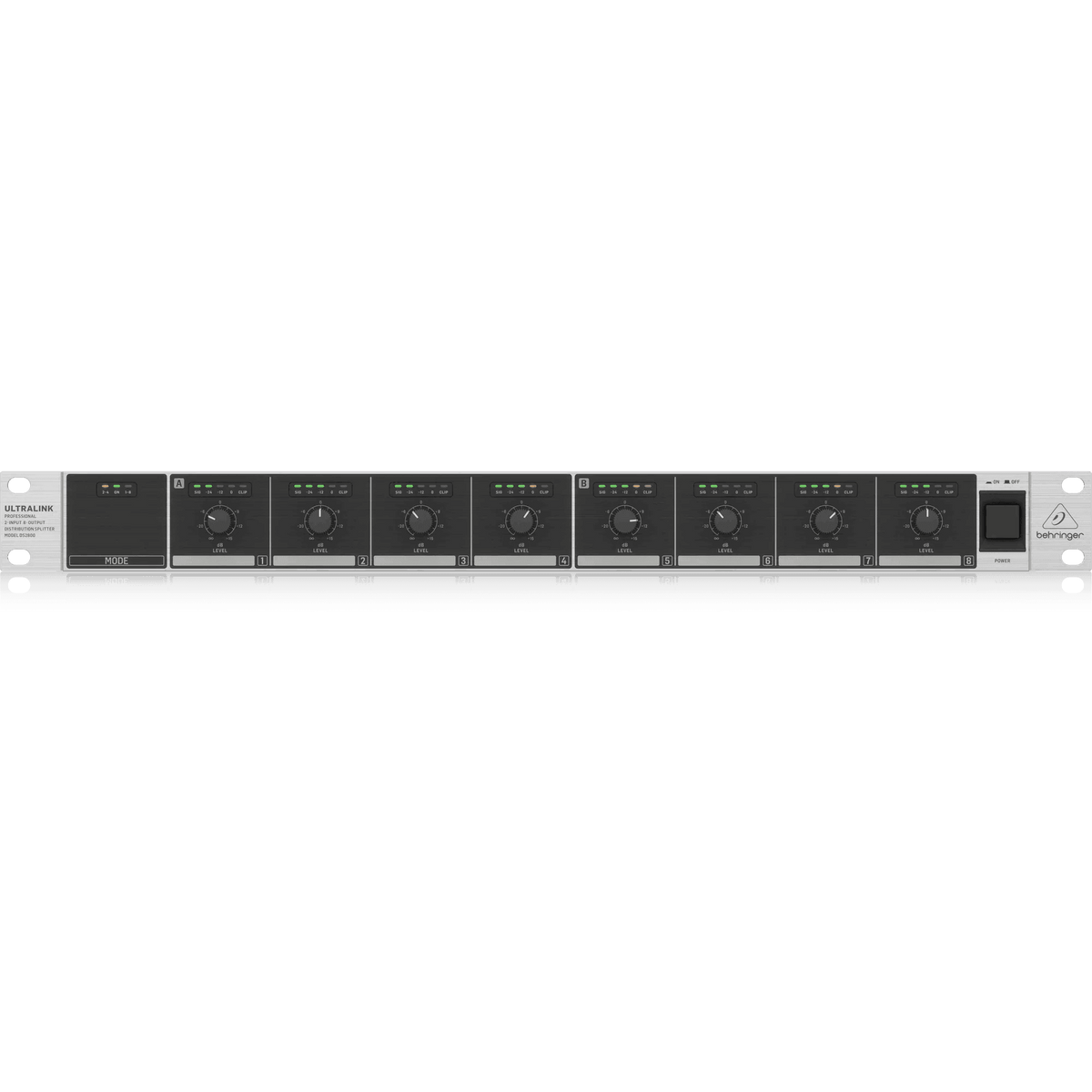 Behringer DS2800 Professional 2-Input 8-Output Distribution Splitter