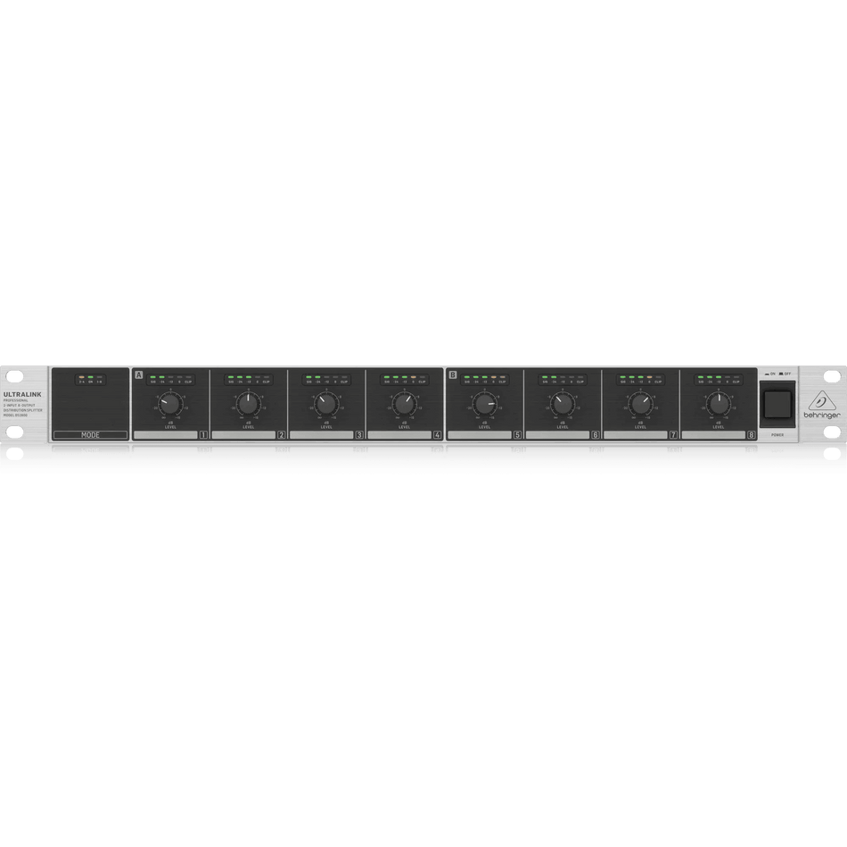 Behringer DS2800 Professional 2-Input 8-Output Distribution Splitter