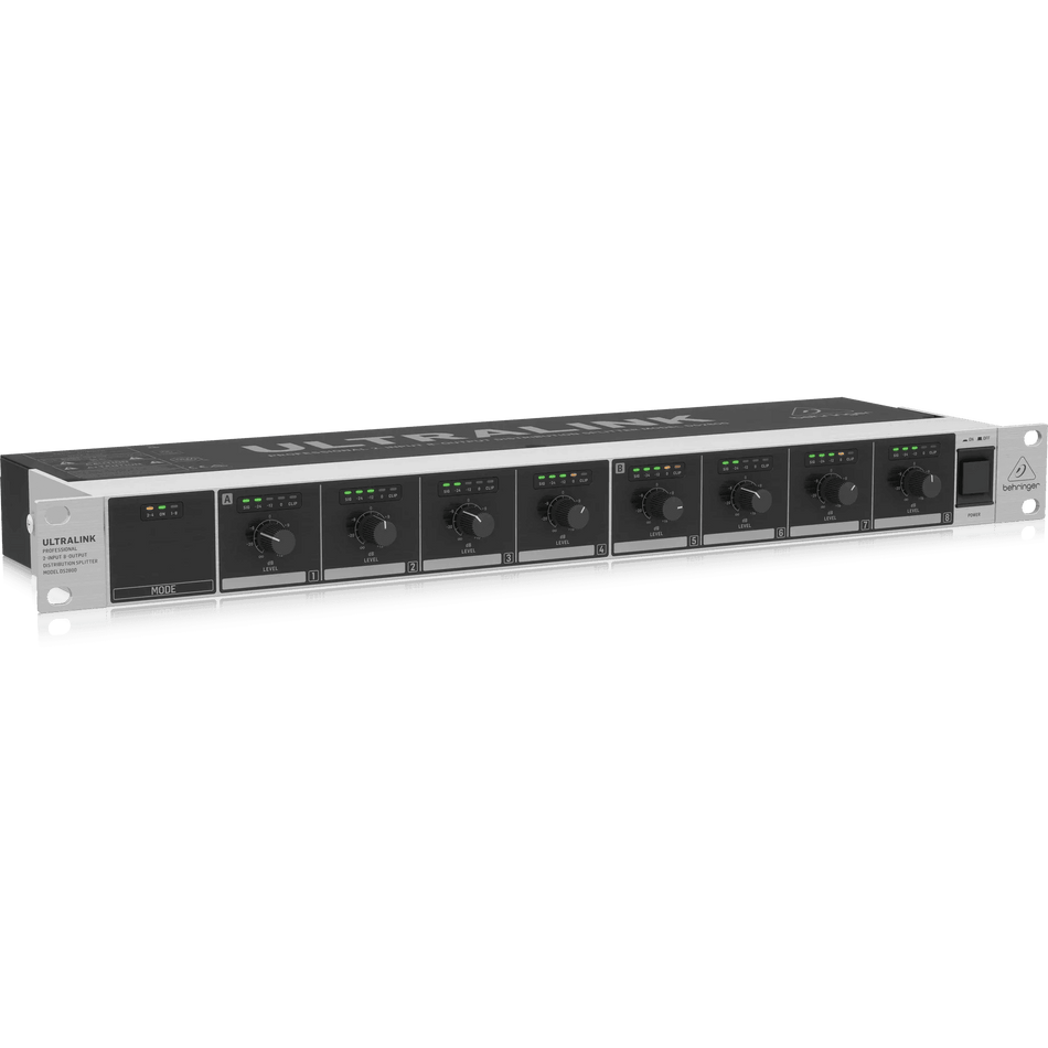 Behringer DS2800 Professional 2-Input 8-Output Distribution Splitter