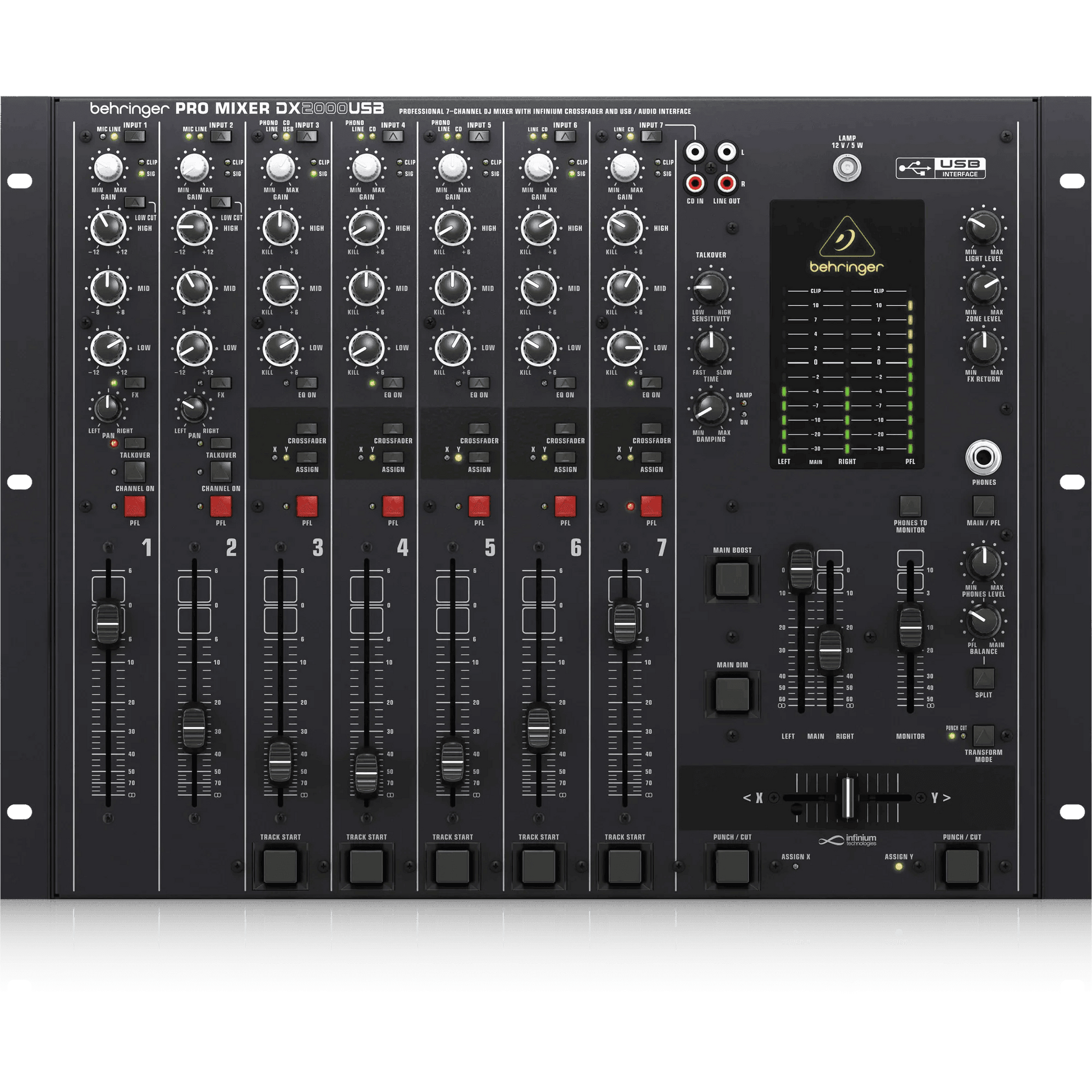 Behringer DX2000USB Professional 7-Channel DJ Mixer