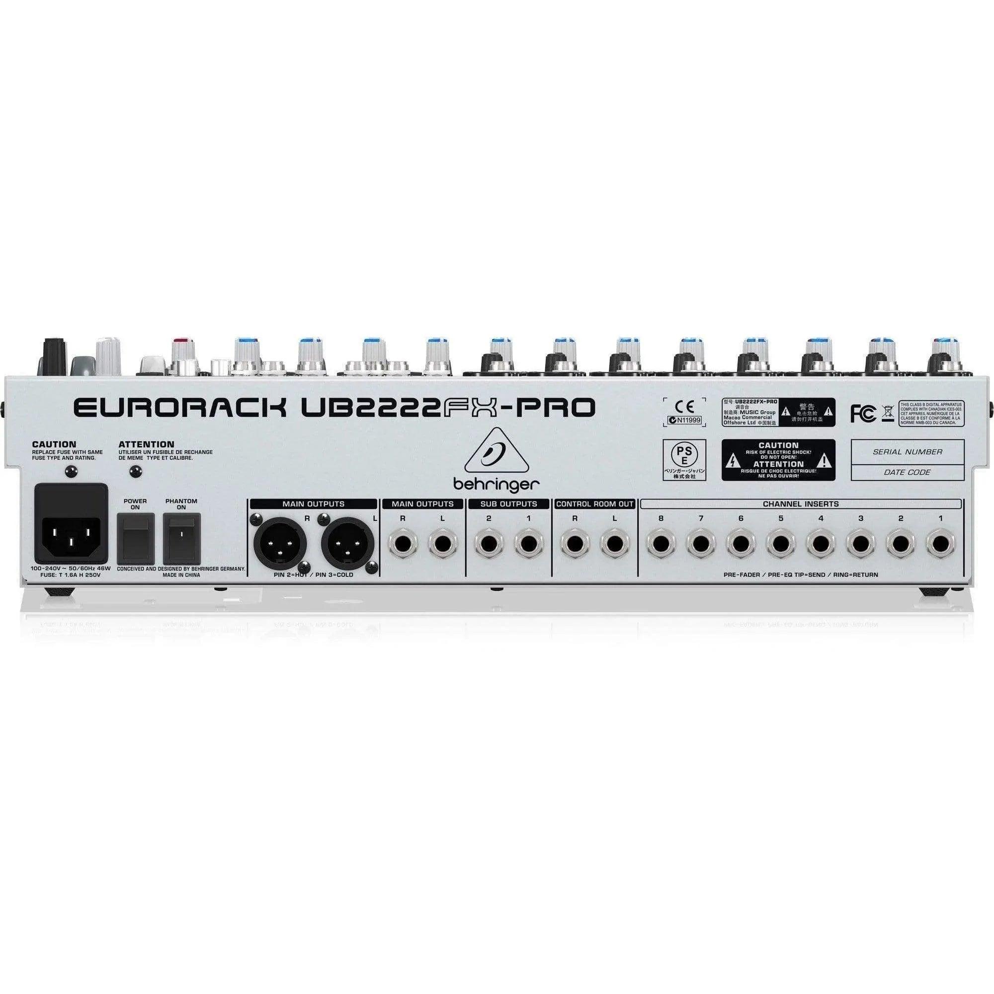 Behringer Euroback UB2222FXPRO Analog Mixer