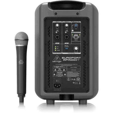 Behringer Europort MPA100BT - 100 Watt Portable Bluetooth Speaker