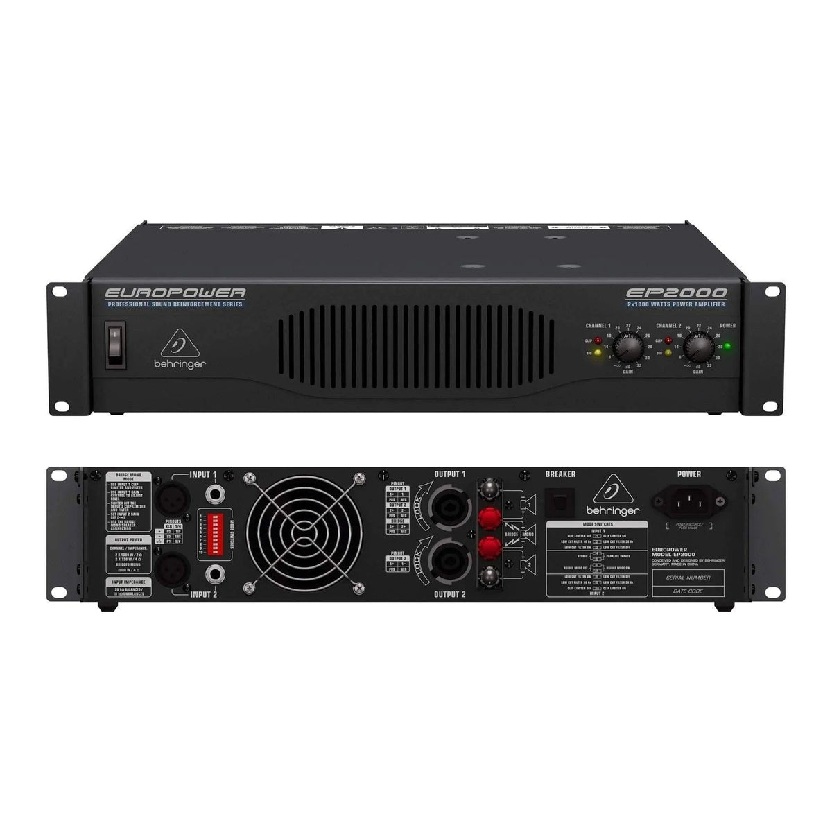 Behringer Europower EP2000 Power Amplifiers