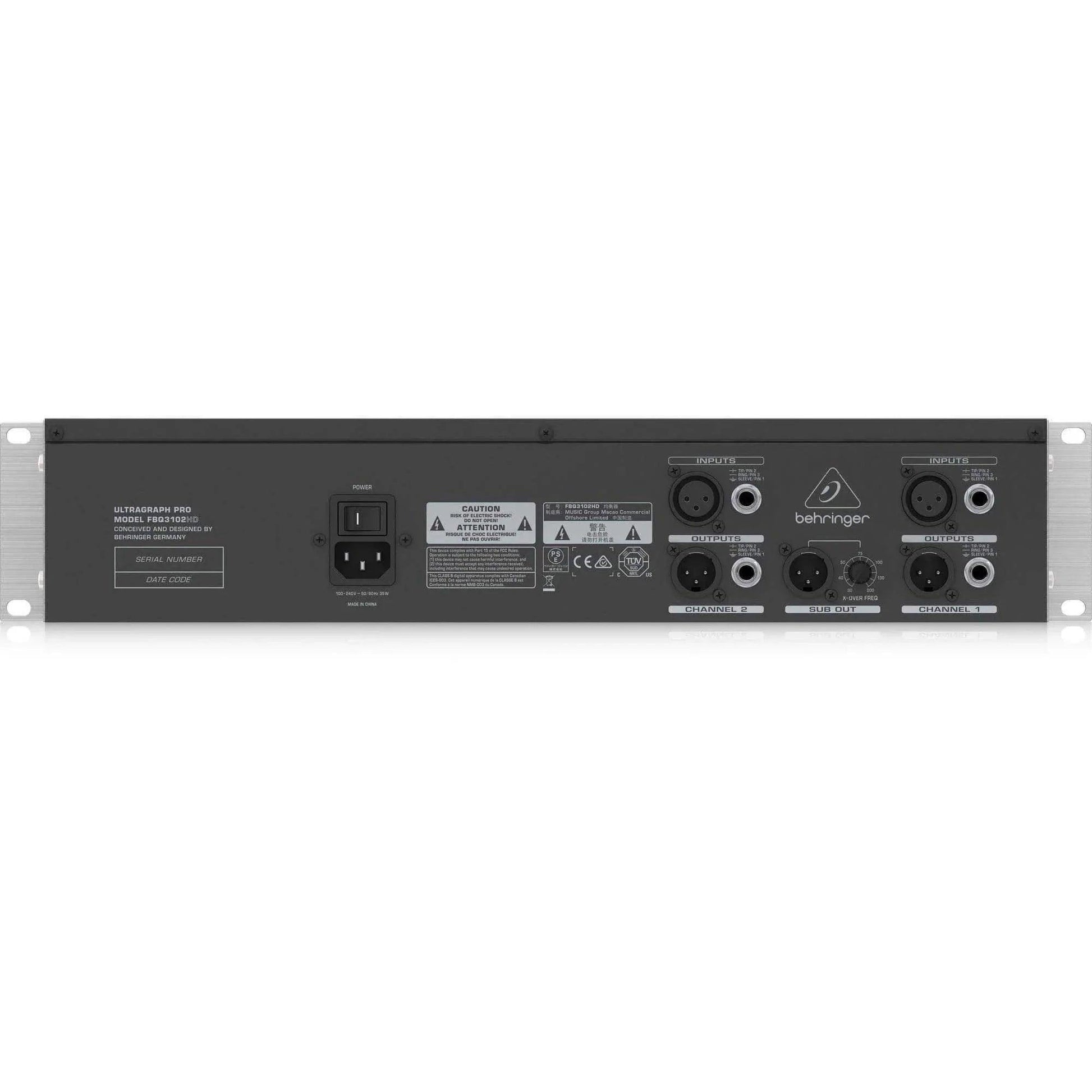 Behringer FBQ3102HD Stereo Graphic Equalizer