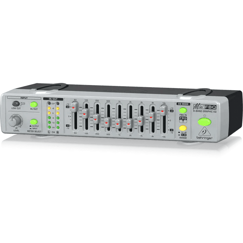Behringer FBQ800 Ultra-Compact 9-Band Graphic Equalizer with FBQ