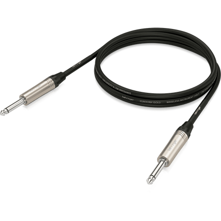 Behringer GIC-150 Gold Performance 1.5 m (5 ft) Instrument Cable with 1/4" TS Connectors