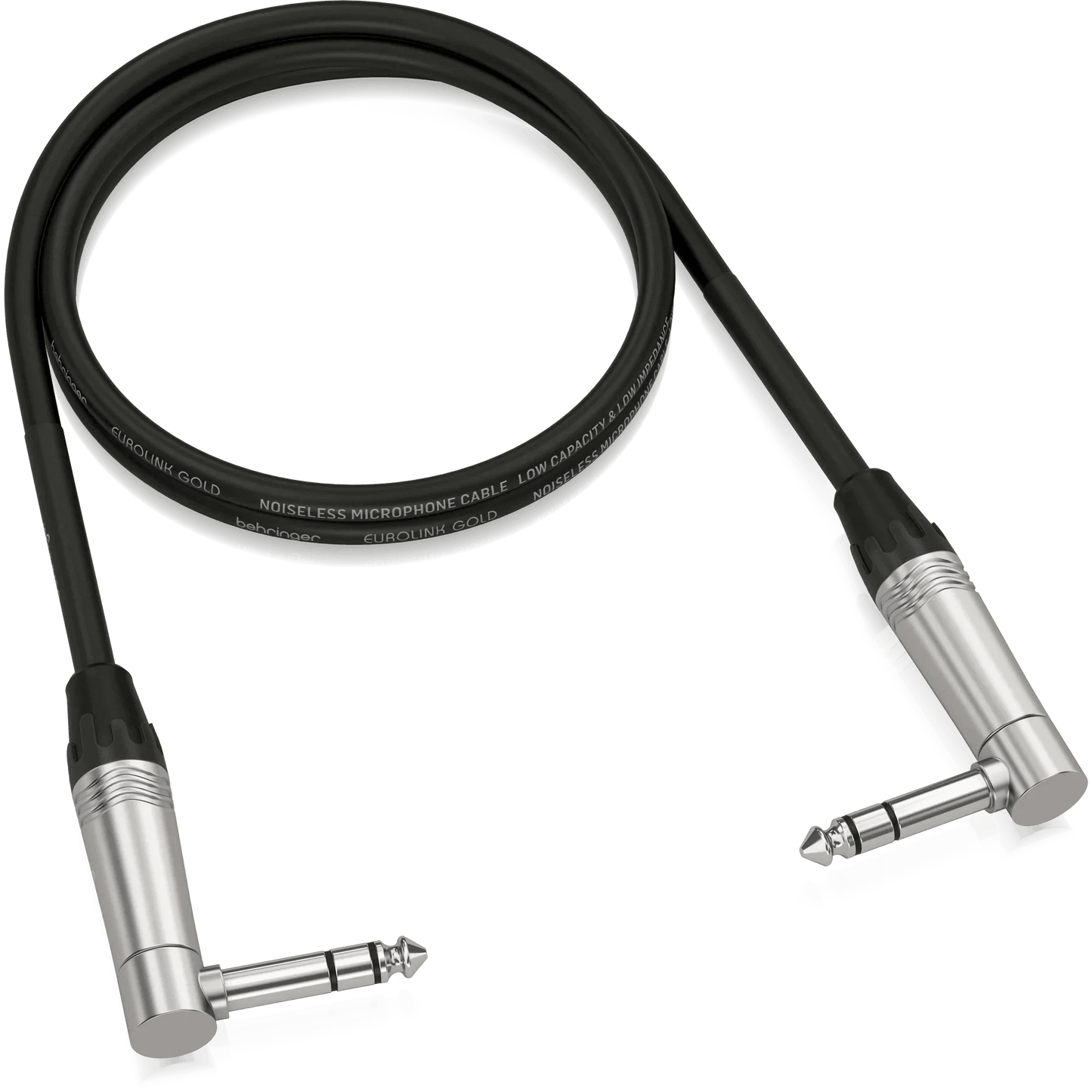 Behringer GIC-90 4SR Gold Performance 0.90 m (3 ft) Instrument Patch Cable with 1/4" TRS Right-Angled Connectors