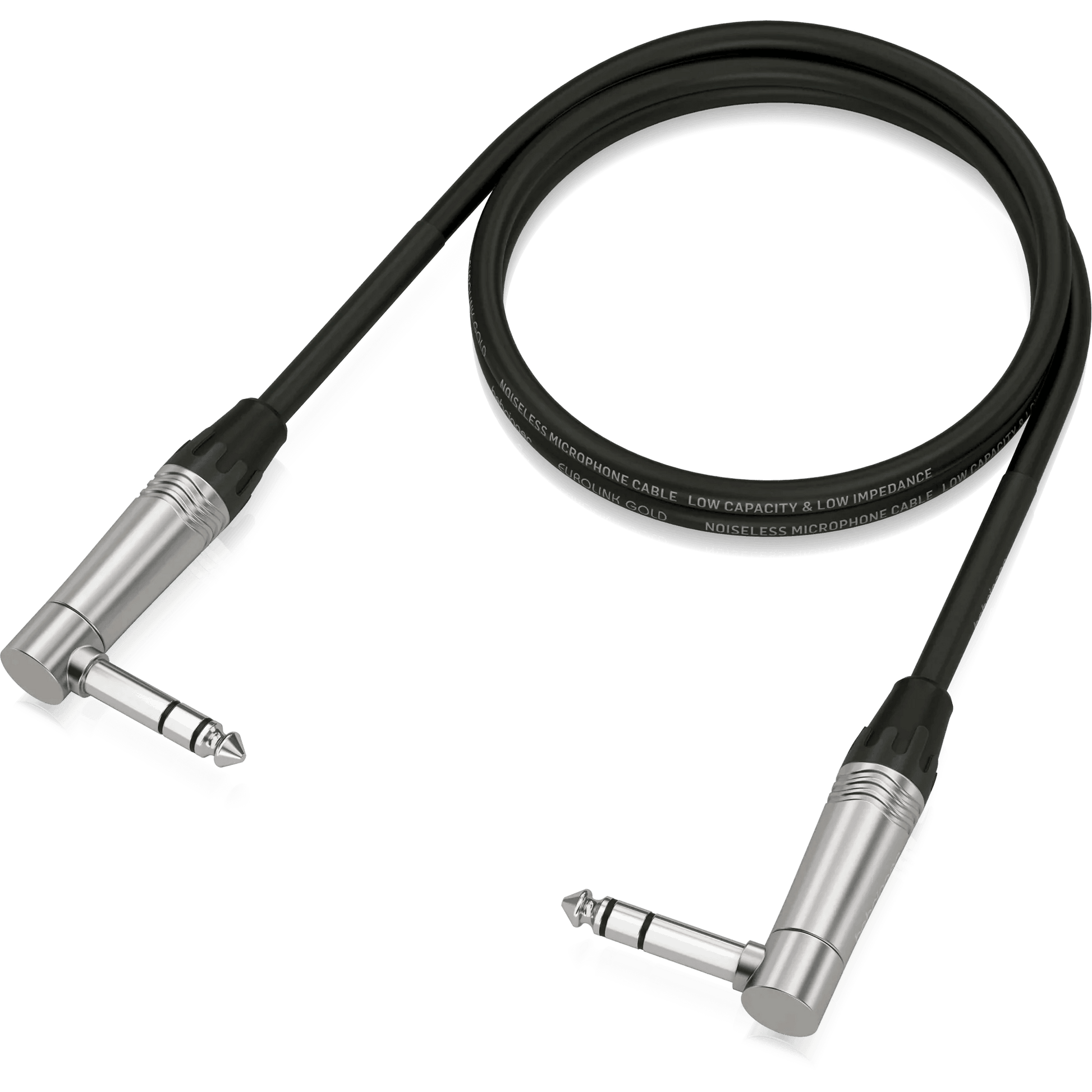 Behringer GIC-90 4SR Gold Performance 0.90 m (3 ft) Instrument Patch Cable with 1/4" TRS Right-Angled Connectors