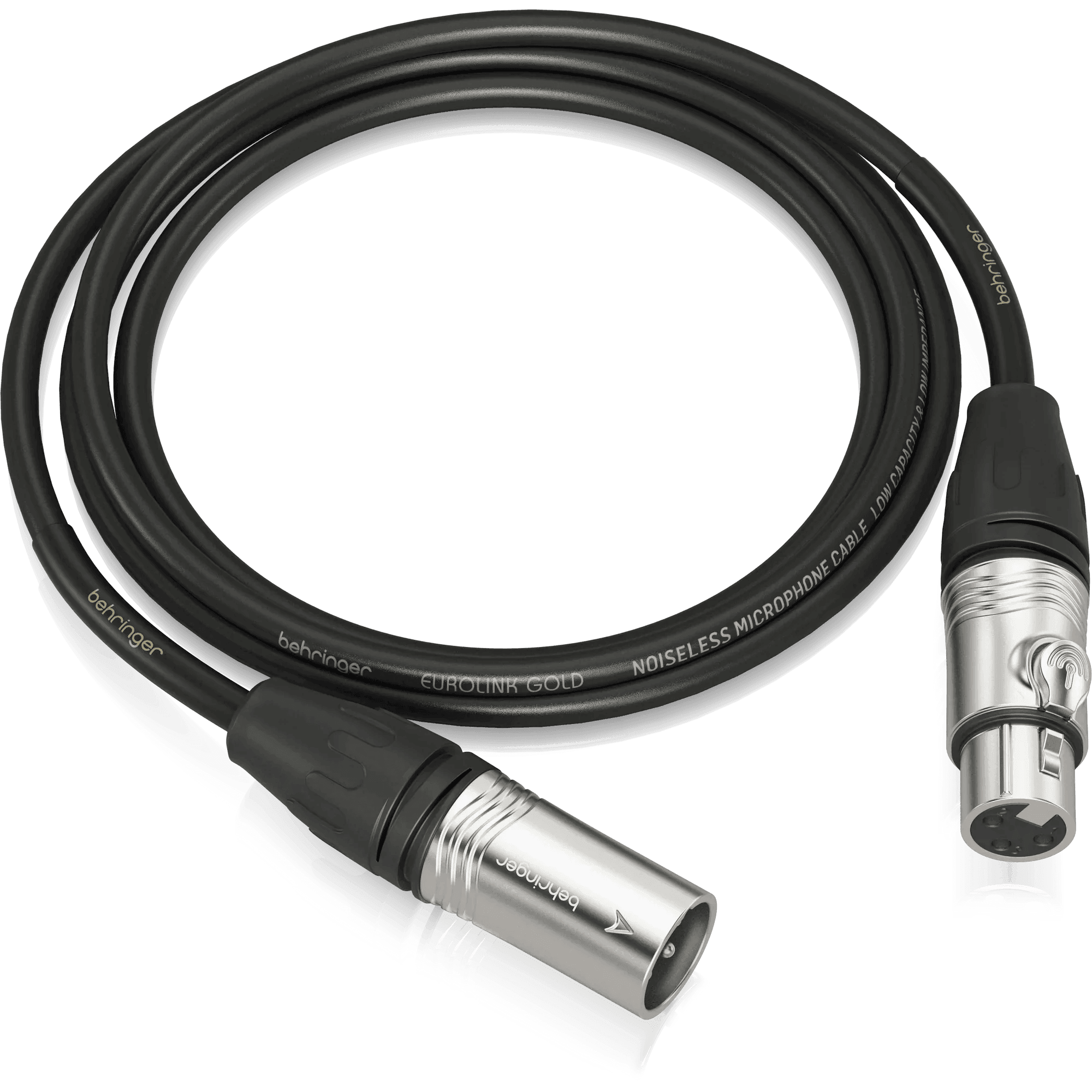 Behringer GMC-150 Gold Performance 1.5 m (5 ft) Microphone Cable with XLR Connectors