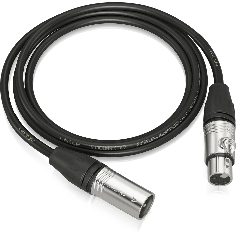 Behringer GMC-150 Gold Performance 1.5 m (5 ft) Microphone Cable with XLR Connectors