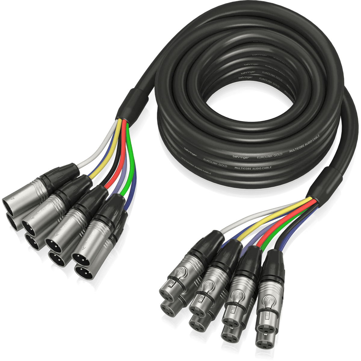 Behringer GMX-500 Gold Performance 5 m (16.4 ft) 8-Way Multicore Cable with XLR Connectors