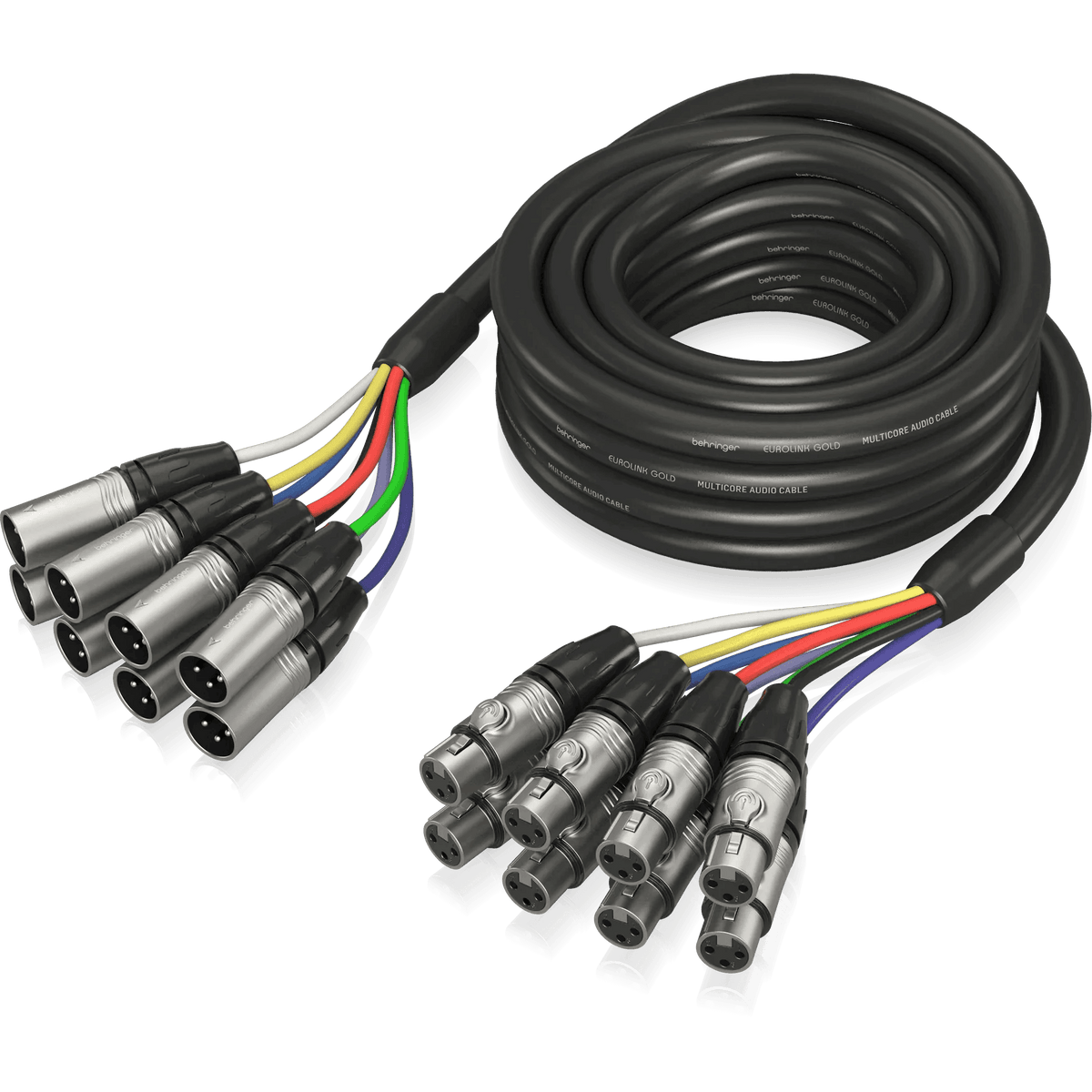 Behringer GMX-500 Gold Performance 5 m (16.4 ft) 8-Way Multicore Cable with XLR Connectors