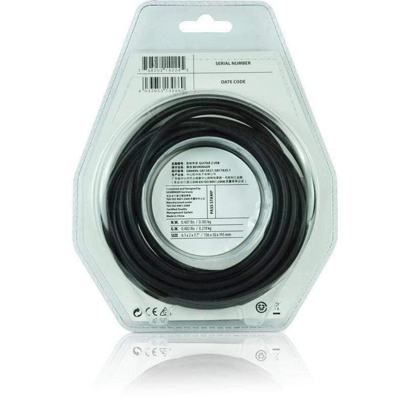 Behringer GUITAR2USB Guitar to USB Interface Cable