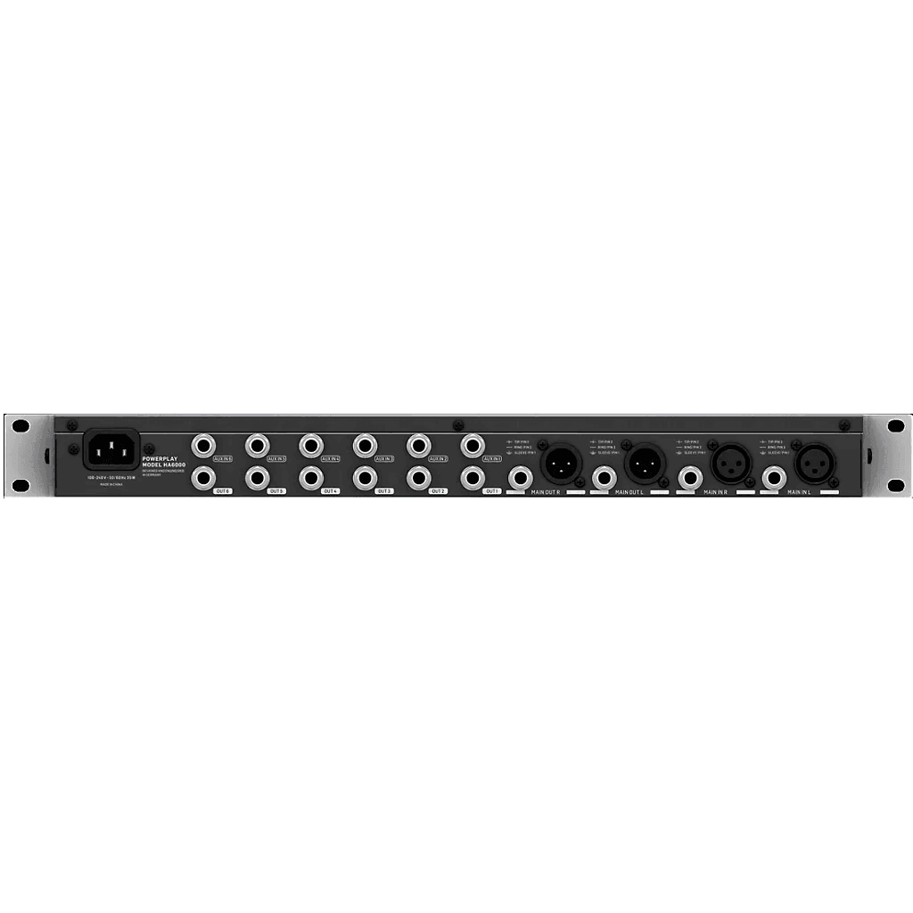 Behringer HA6000 6-Channel High-Power Headphones Mixing and Distribution Amplifier